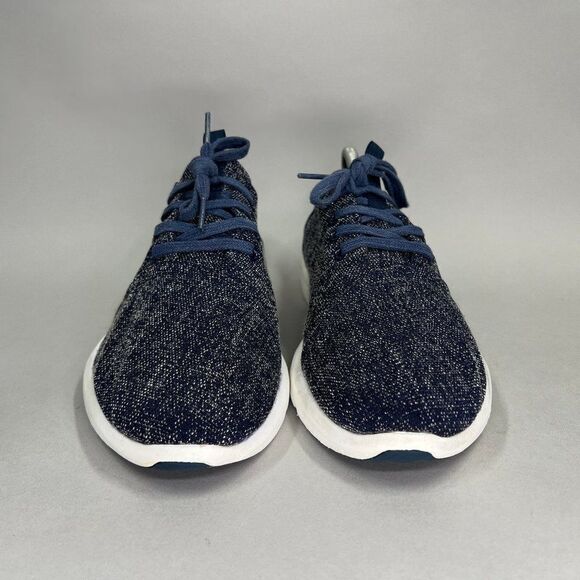 Toms Men's Size 10 Del Ray Blue Denim Lace Up Sneakers - Picture 2 of 11